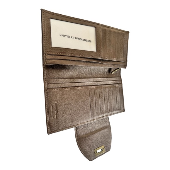 Salvatore Ferragamo Gancini Brown Leather Bifold Wallet - Picture 11 of 15